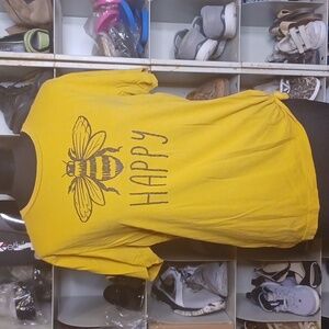 + Bella Canvas mustard top size L